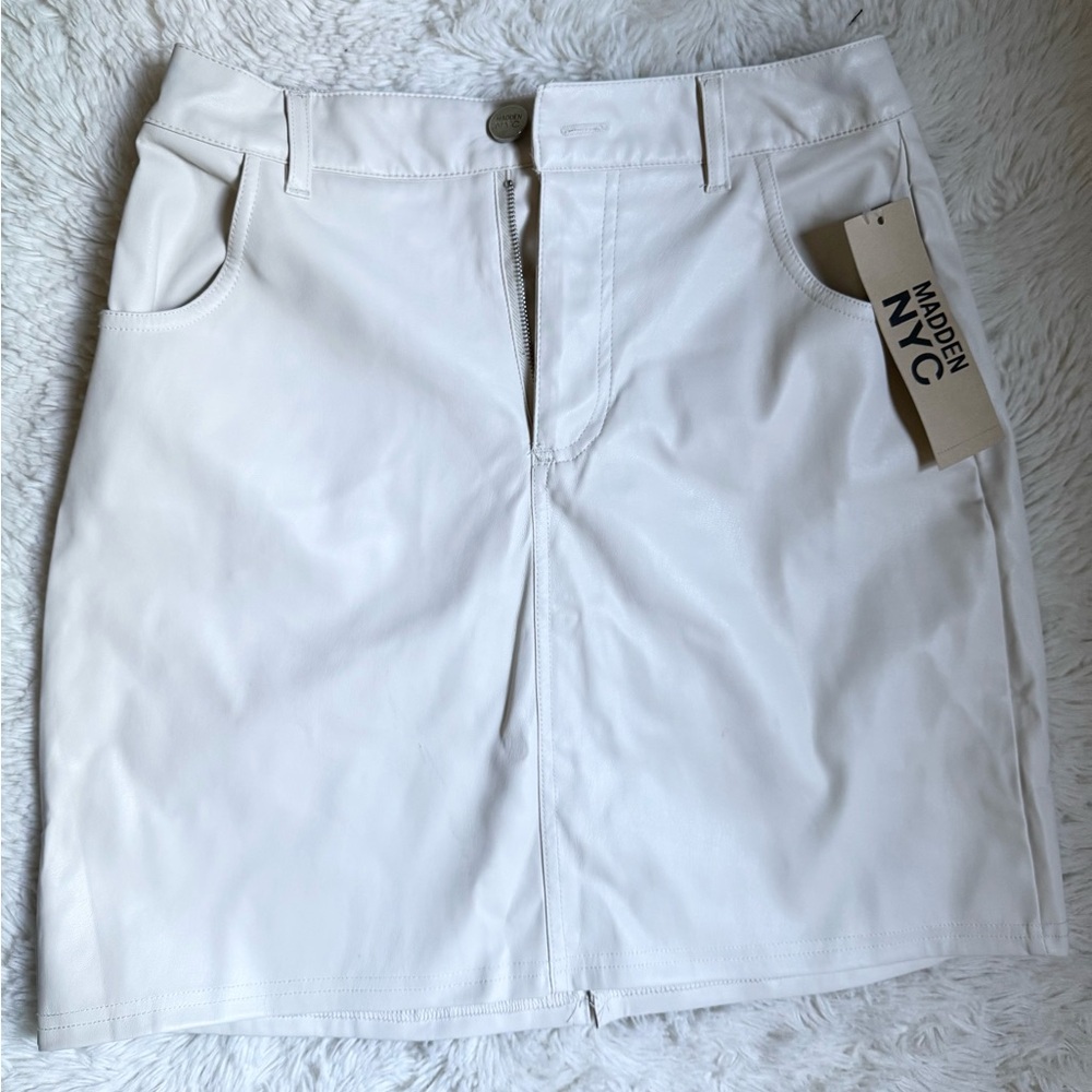 Madden NYC pleather skirt